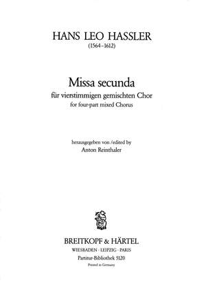 Hassler, H: Missa Secunda