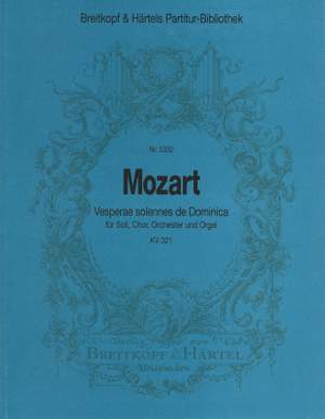 Mozart: Vesperae de Dominica KV 321