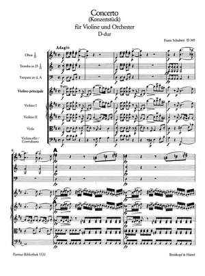 Schubert: Konzertstueck D-dur D 345
