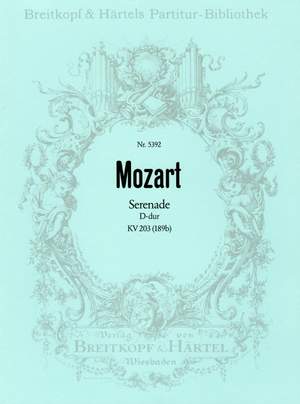 Mozart: Serenade D-dur KV 203(189b)