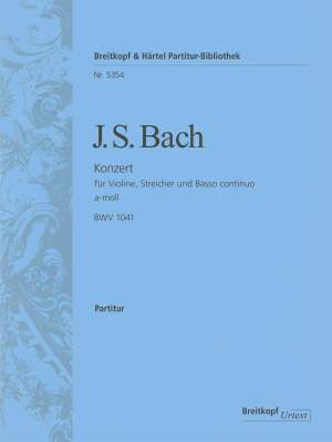 Bach, JS: Violinkonzert a-moll BWV 1041