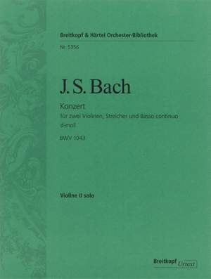 Bach, JS: Violinkonzert d-moll BWV 1043