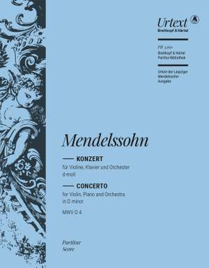 Mendelssohn, Felix: Double Concerto in D minor MWV O 4