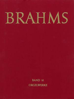 Brahms: Gesamtausgabe, Volume 16