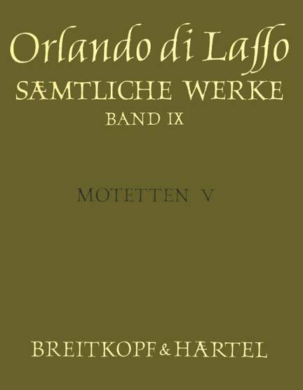 Lasso: Complete Works Vol. 9