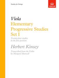 Kinsey, Herbert: Elementary Progressive Studies, Set I for Viola