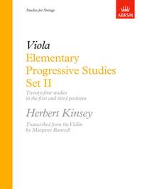 Kinsey, Herbert: Elementary Progressive Studies, Set II for Viola