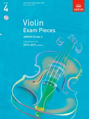 ABRSM Violin Exam Pieces 2012–2015 Grade 4, Score, Part & CD