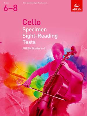ABRSM Cello Specimen Sight-Reading Tests Grades 6–8