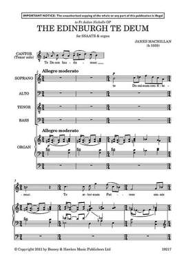 MacMillan, J: The Edinburgh Te Deum