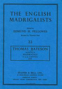 Bateson: Second Set of Madrigals (1618)