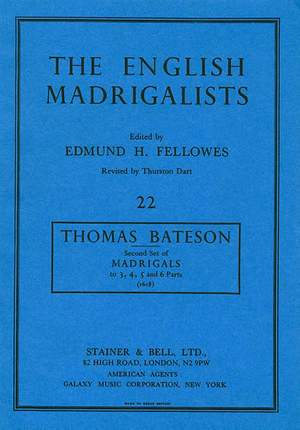 Bateson: Second Set of Madrigals (1618)