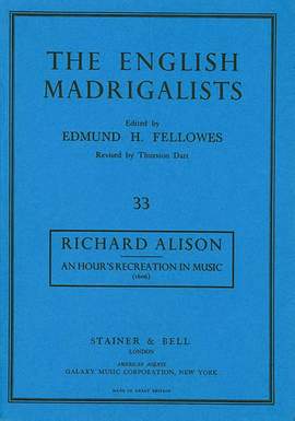 Alison: An Hour’s Recreation in Musicke (1606)