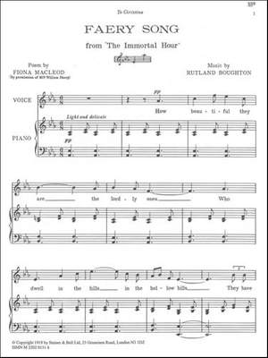 Boughton: The Faery Song (The Immortal Hour) (E flat - A flat)