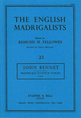 Bennett: Madrigals for Four Voices (1599)