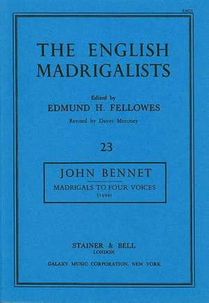 Bennett: Madrigals for Four Voices (1599)