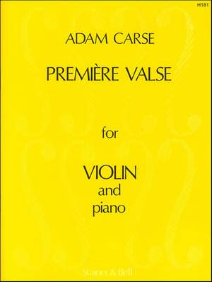 Carse: Première Valse for Violin and Piano