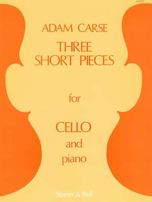 Carse: Three Short Pieces for Cello and Piano