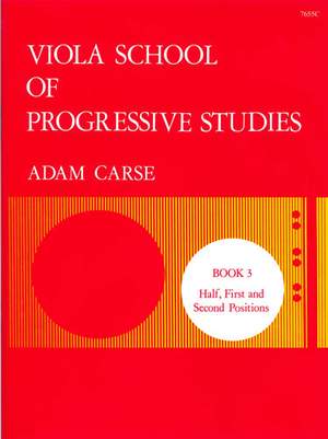 Carse: Viola School of Progressive Studies. Book 3