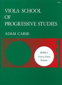 Carse: Viola School of Progressive Studies. Book 4
