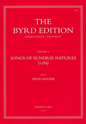 Byrd: Songs of Sundrie Natures (1589)
