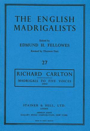Carlton: Madrigals to Five Voices (1601)