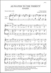 Coleman: As water to the thirsty. SATB & Org or Piano