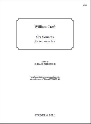 Croft: Six Sonatas for Two Recorders