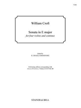 Croft: Sonata in E for 4 Violins & Continuo