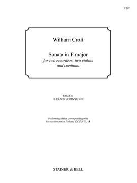 Croft: Sonata in F for 2 Rec, 2 Violins & Continuo