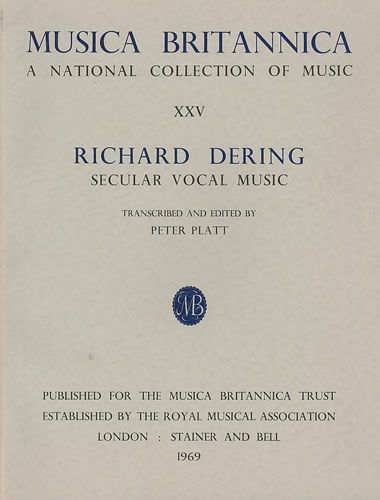 Dering: Secular Vocal Music