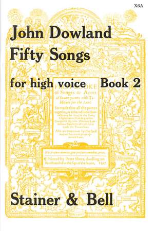Dowland: Fifty Songs. Book 2. High Voice