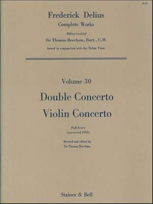 Delius: Double Concerto for Violin, Cello and Orchestra (ed Beecham)