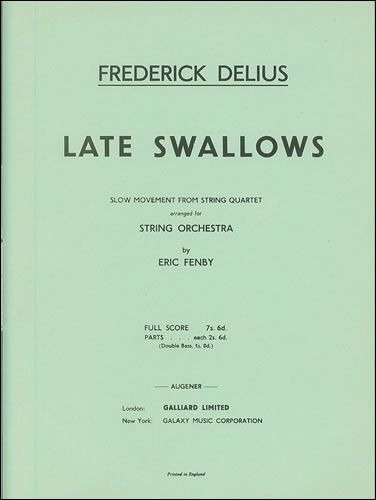 Delius: Late Swallows