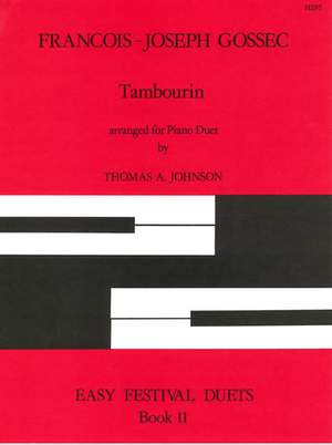 Gossec: Tambourin. Arranged by Thomas A. Johnson