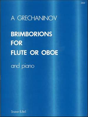 Grechaninoff: Brimborions for Flute and Piano