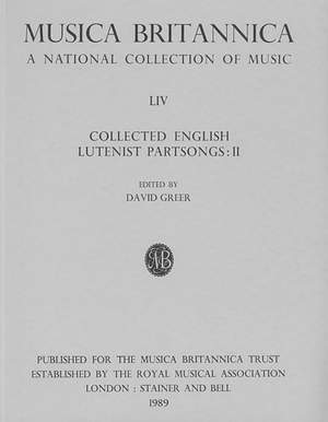 Collected English Lutenist Partsongs II
