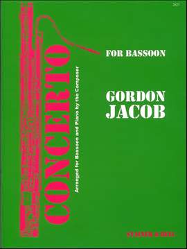 Jacob: Concerto for Bassoon, Strings and Percussion. Transcribed for Bassoon and Piano