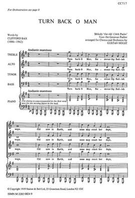 Holst: Turn back, O Man
