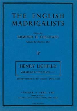 Lichfild: First Set of Madrigals of Five Parts (1613)