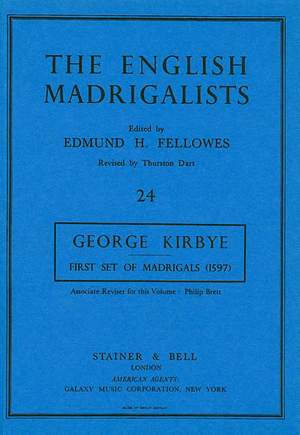 Kirbye: First Set of English Madrigals (1597)