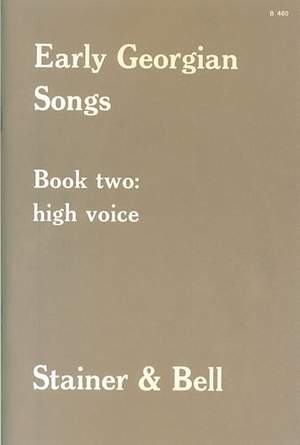 Early Georgian Songs. Book 2 (High voice)