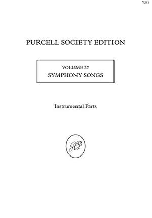 Purcell: Symphony Songs. Instrumental Parts