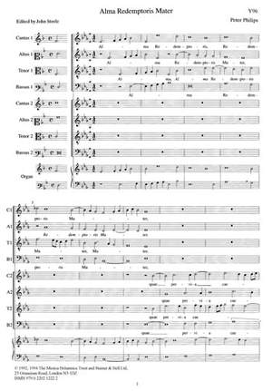 Philips: Alma Redemptoris Mater. E flat (orig. F)