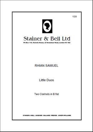 Samuel: Little Duos. 2 Clarinets (2 copies supplied)