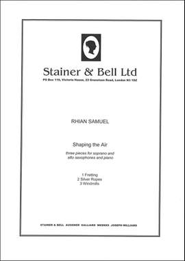 Samuel: Shaping the Air. Soprano and Alto Saxophones and Piano