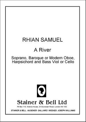 Samuel: A River. Sop, Ob, Hpch, Bass Viol or Cello