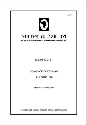 Samuel: A Warm Rian. Medium Voice and Piano (No. 4 of "Songs of Earth and Air")