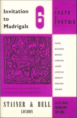 Invitation to Madrigals Book 6