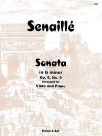 Senaille: Sonata in G minor. Op. 5 No. 9 arranged by Max Morgan for Viola and Piano